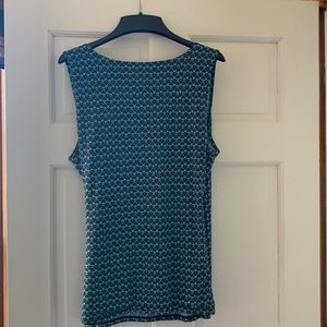 Sleeveless draped top